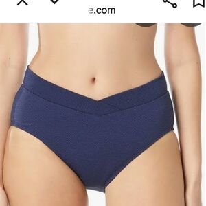 High-Waisted Blue Bikini Bottom